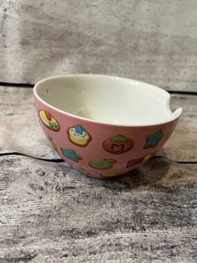 Nintendo Kirby's Pupupu Sweet Shop Pink Ceramic Ramen Noodle Bowl 3.5" Tall NWOT